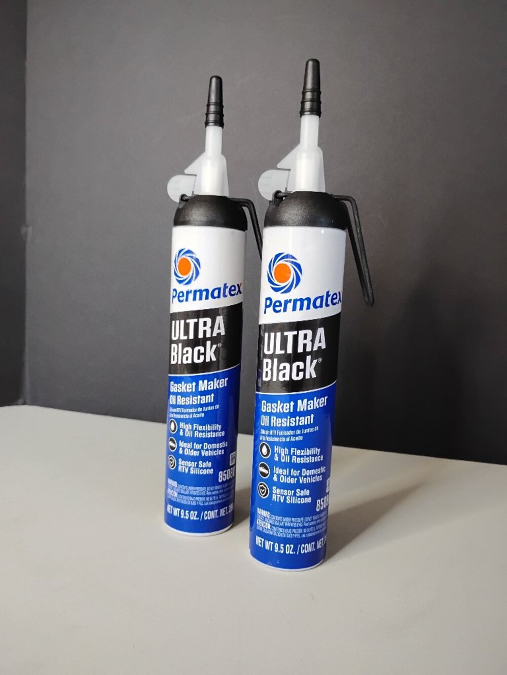 Lot of 2 Permatex Ultra Black Maximum Oil Resistance RTV Silicone Gasket Makers